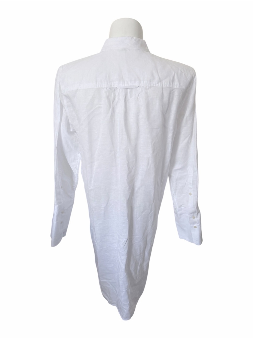 J. Crew Linen Cotton Blend Coverup Shirt Dress Size Medium - Picture 6 of 9